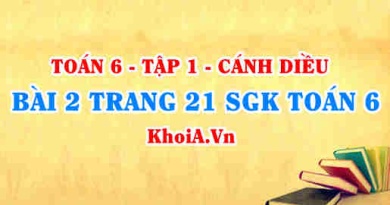 Bài 2 trang 21 SGK Toán 6 tập 1 Cánh Diều
